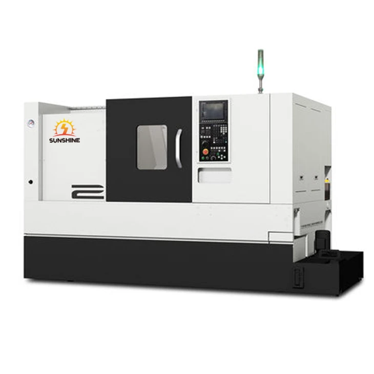CNC inclined lathe for disc processing