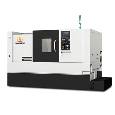 CNC inclined lathe for disc processing